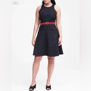 Banana Republic Fit and Flare Denim Sleeveless Dress size 8P